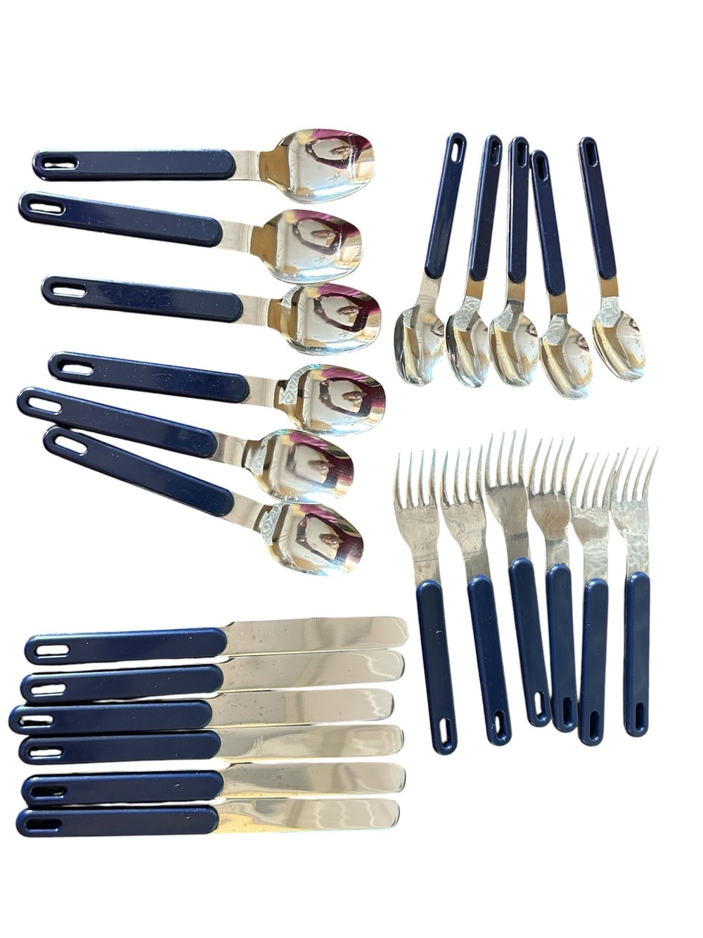 Sailboat Utensil  and Napkin or Condiment Caddy Teal & Navy w cutlery